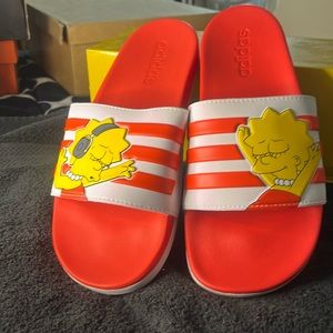 Womans Lisa Simpson Adidas slides